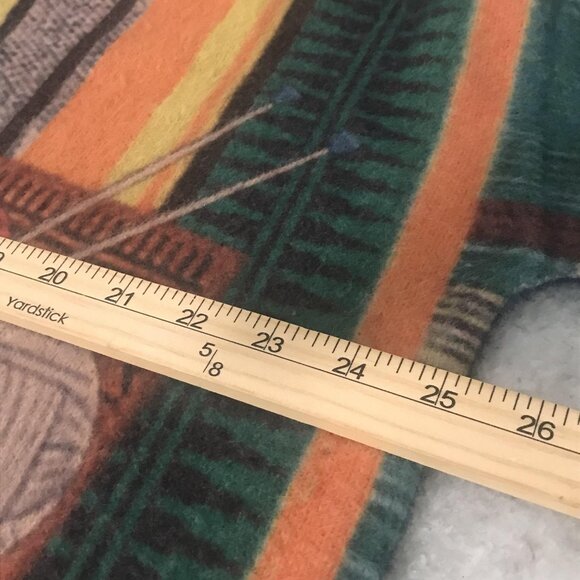 Yesno Bear Sweater Womens Large Abstract Print Wool Blend Artsy Loose Fit Boho - Picture 8 of 9